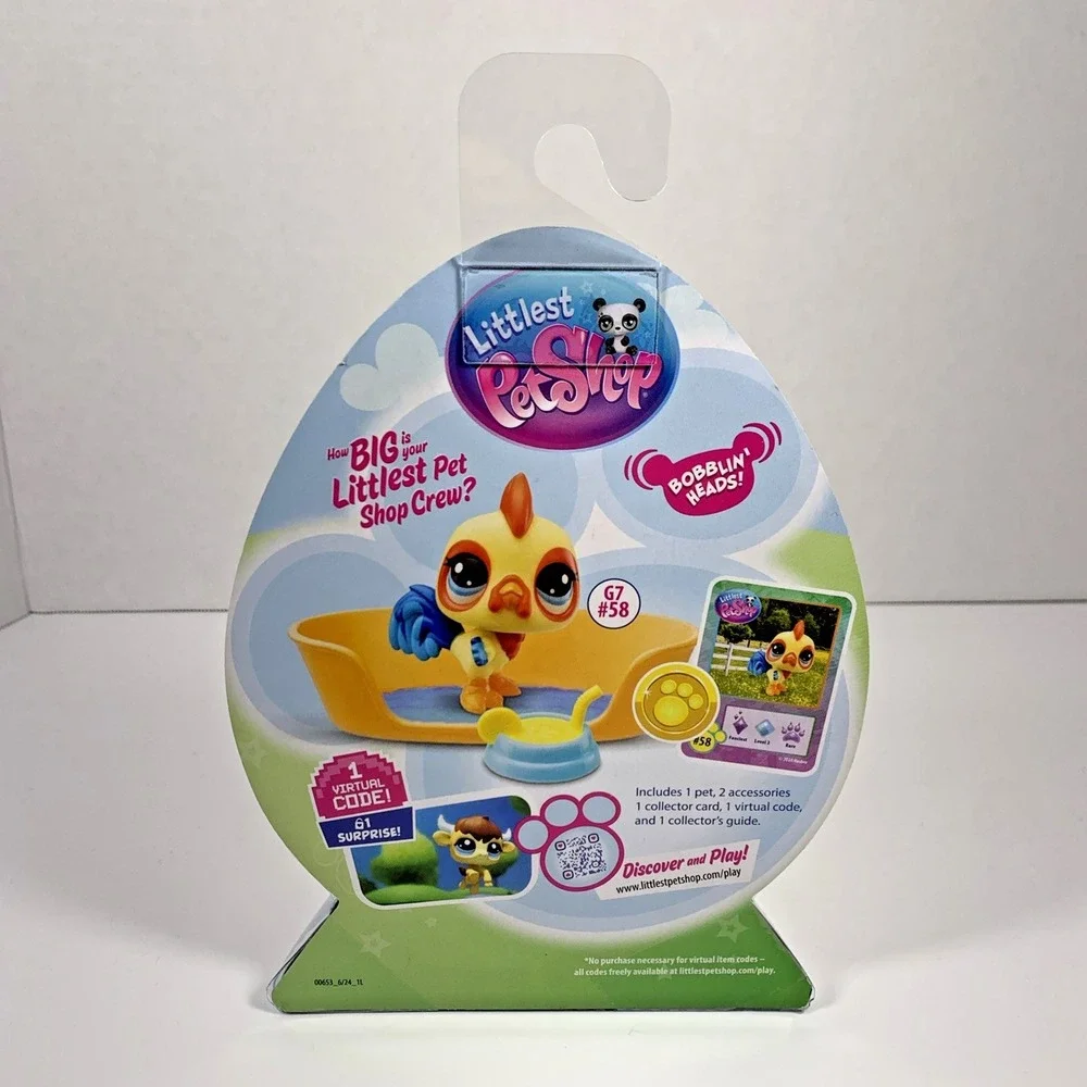Hasbro Littlest Pet Shop LPS Easter‎ Springtime Fun Set G7 #58 Rooster